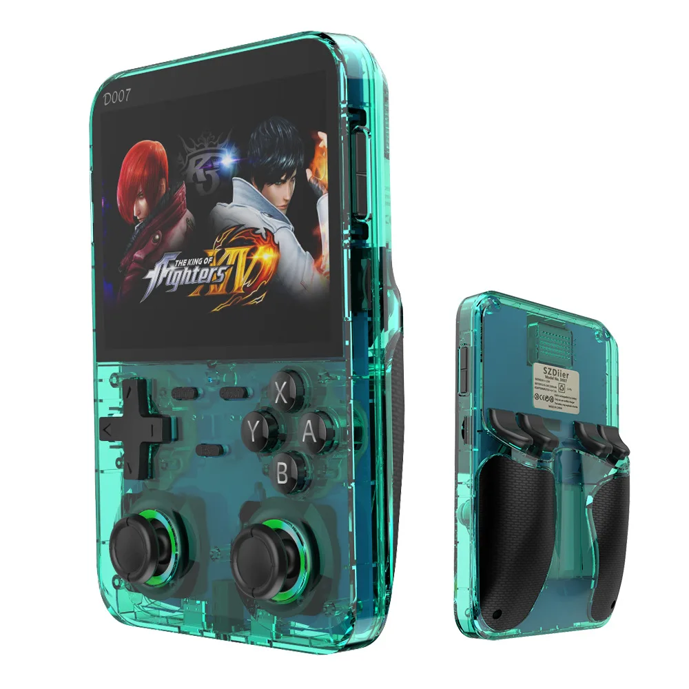 Gaming Accessories Retro - D007 ポータブルビデオゲームコンソール 3.5 インチ IPS スクリーンハンドヘルドゲームプレーヤーオープンソースシステム