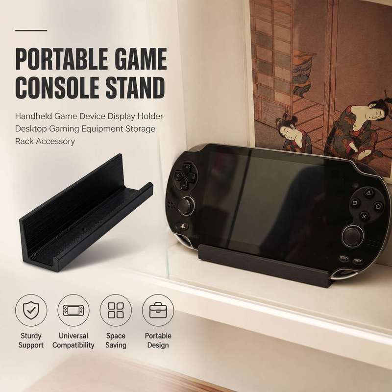 Gaming Accessories Holder - ポータブルゲームコンソールスタンドハンドヘルドゲームデバイスディスプレイホルダーデスクトップゲーム機器収納ラックアクセサリー