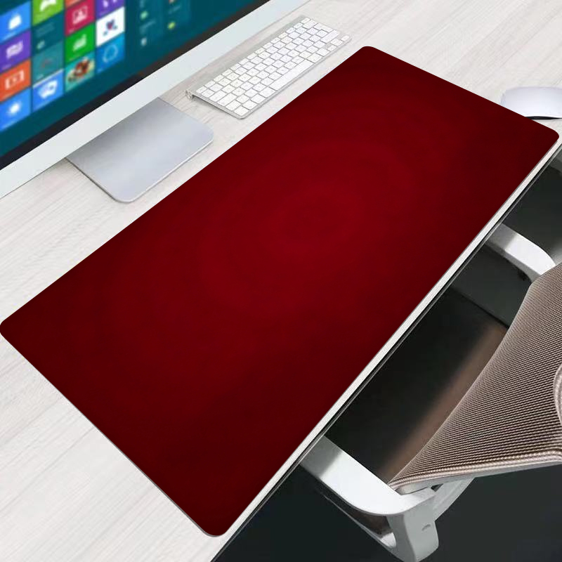Gaming Accessories White - 赤いマウスパッドオフィス拡張デスクマット 90 × 40 センチメートルゴム製ゲームアクセサリーエッジホワイトファッションピンクマウスパッドラップトップキーボードマット