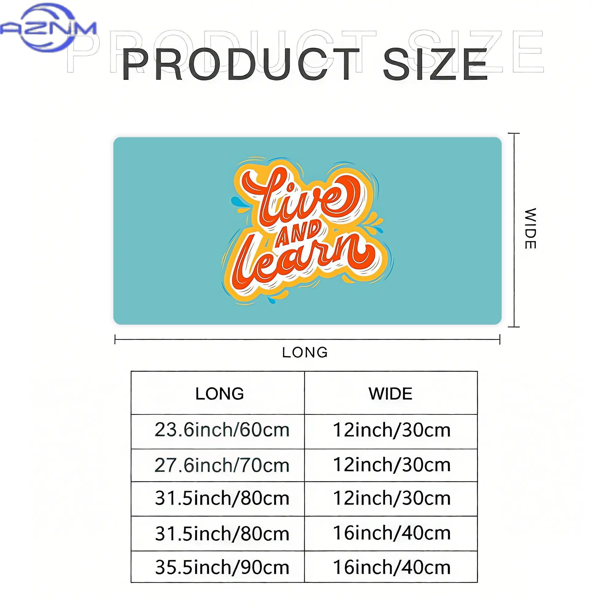 Live And Learn インスピレーションを与えるモチ - Desk Corner Mat のレビューと価格