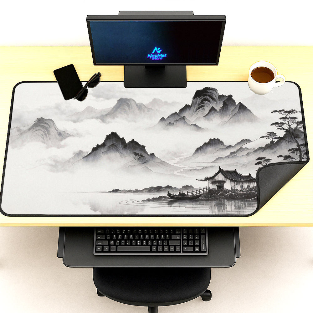 中国製マウスマット黒白マウスパッド美的大型日本製マウスパッド - Gaming Accessories White のレビューと価格