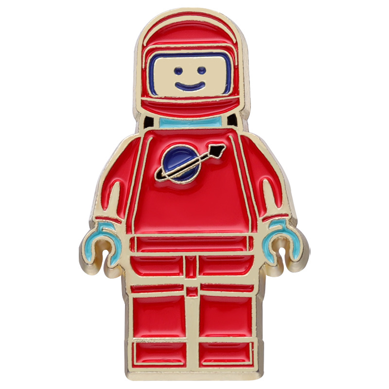 レトロレッドレゴ宇宙飛行士エナメルラペルピンブローチバッジお - Gaming Accessories Retro のレビューと価格