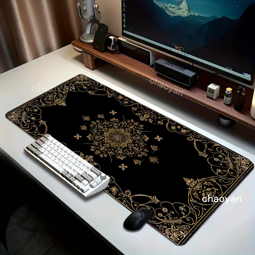 新しい黒ペルシャ絨毯神秘的なレトロマウスパッド Pc ゲーマ - Gaming Accessories Retro のレビューと価格
