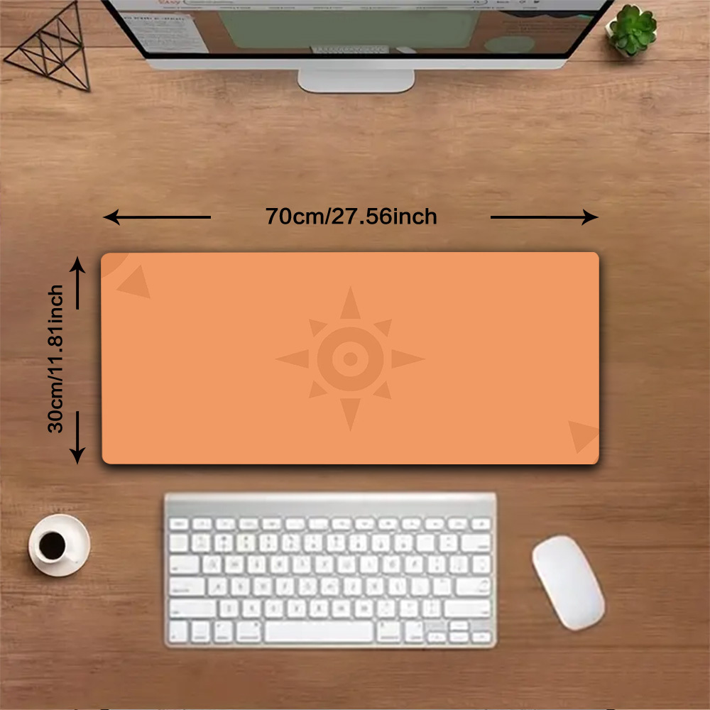 XXL大型デスクマット ウォームオレンジ ソリッドベース 微 - Desk Corner Mat のレビューと価格