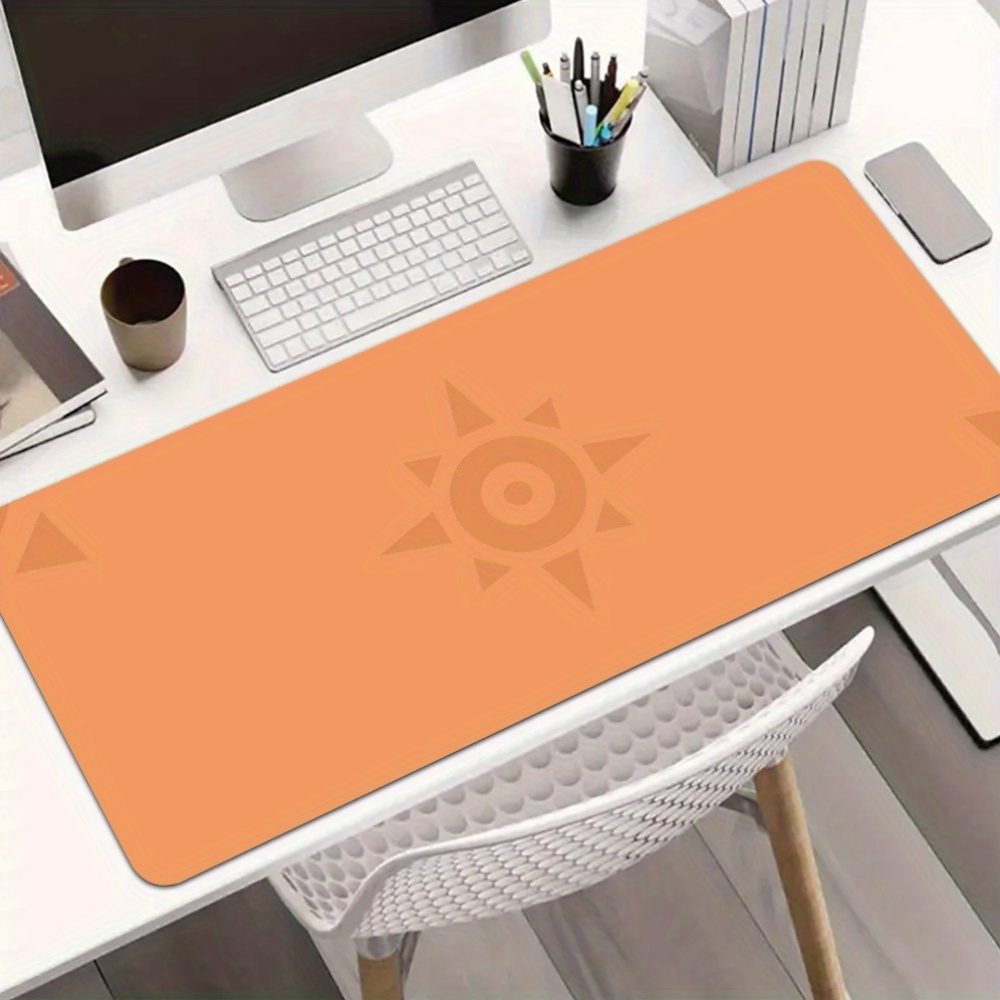 XXL大型デスクマット ウォームオレンジ ソリッドベース 微 - Desk Corner Mat のレビューと価格