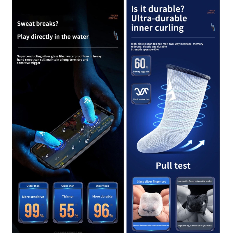 ガモスキートスリーブ,指カバー,タッチスクリーン,携帯電話ゲ - Gaming Accessories Mobile のレビューと価格