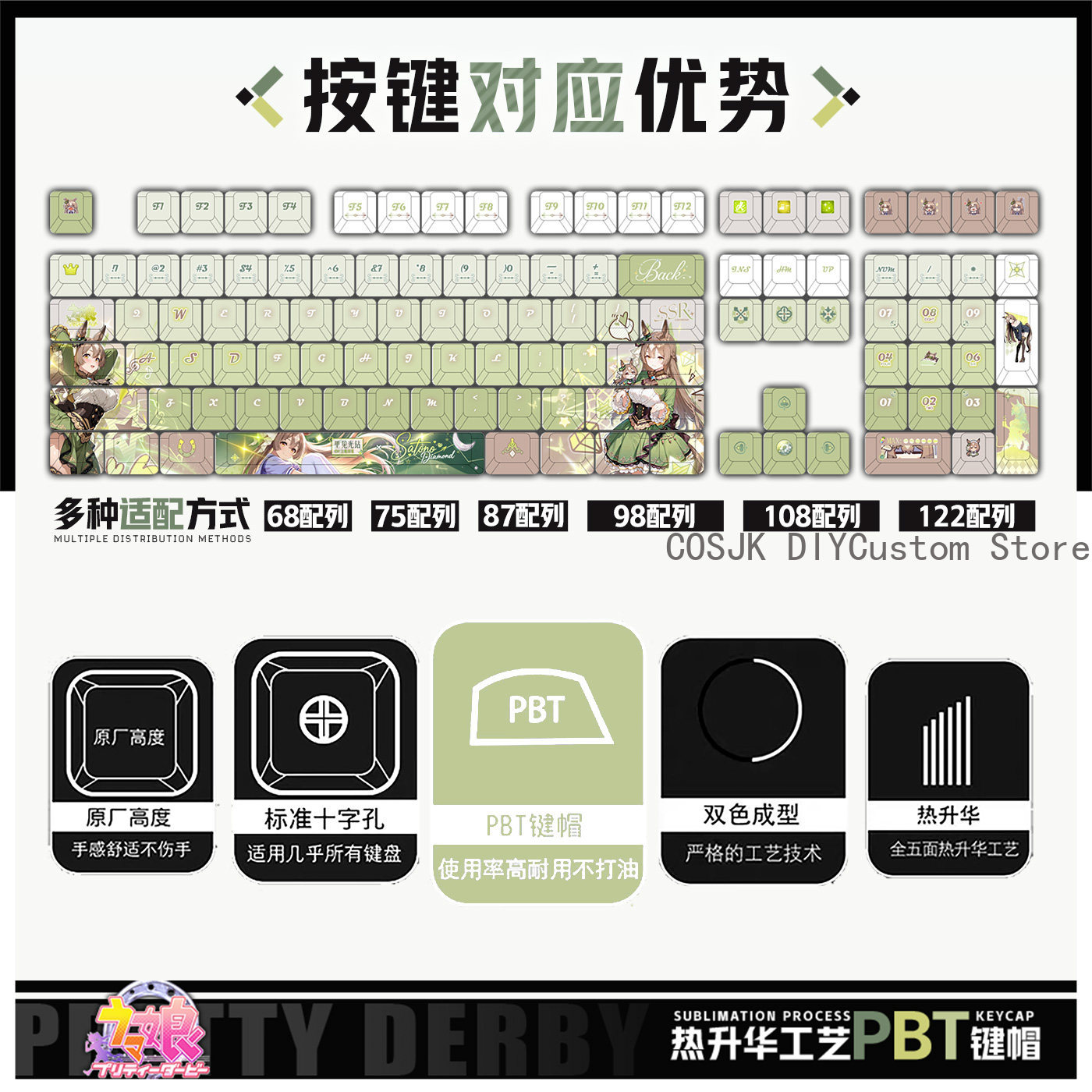 122 キーアニメウマ娘: プリティーダービー サトノダイヤ - Gaming Accessories Gamestop のレビューと価格