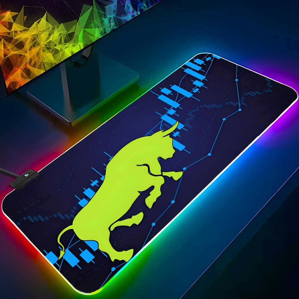 マーケットブルマウスパッド RGB バックライト付きマウスパ - Gaming Accessories Market のレビューと価格