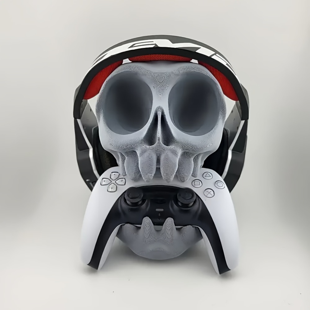 頭蓋骨型コントローラースタンドヘッドフォンホルダー 2-in - Gaming Accessories Holder のレビューと価格