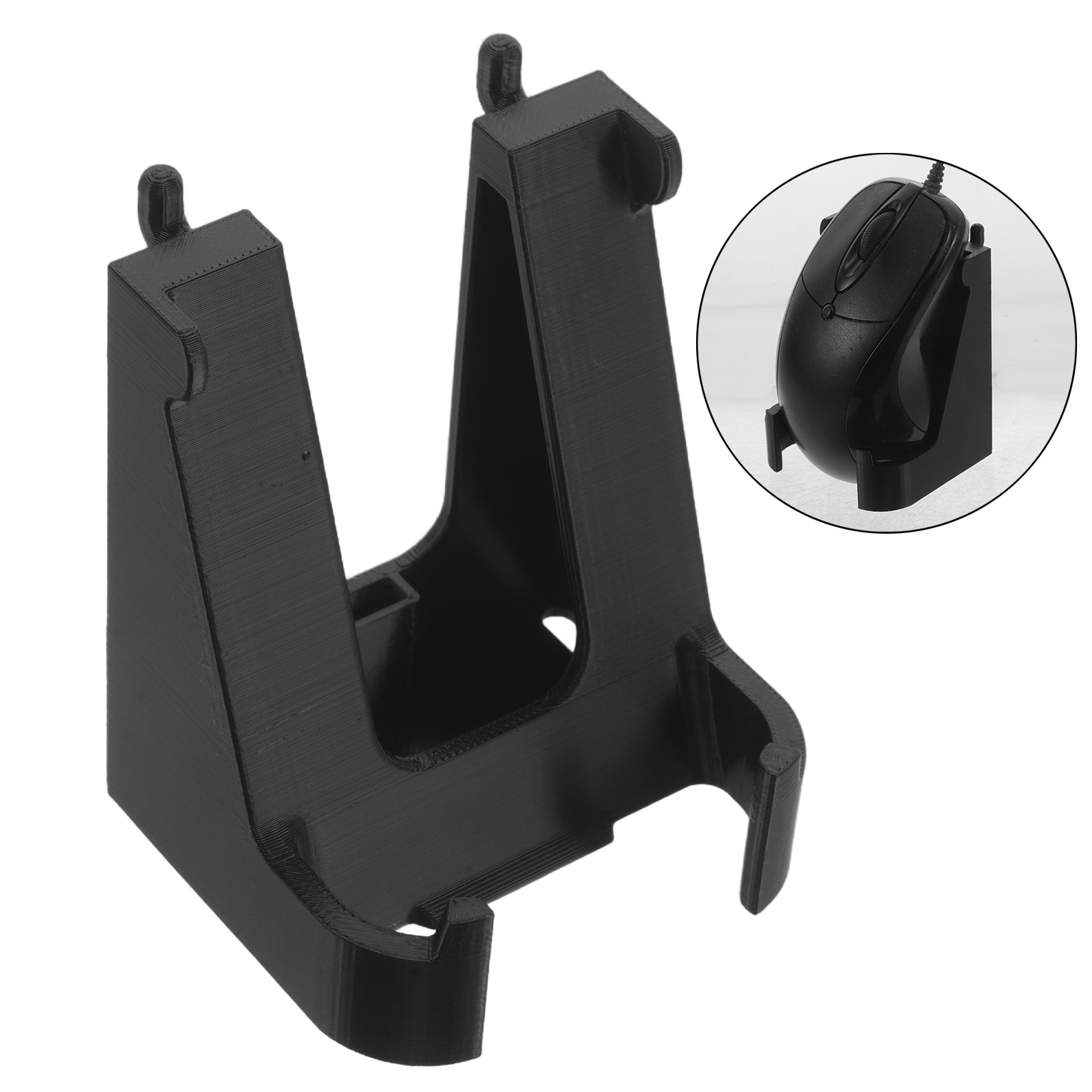30mmデスクペグボード用マウスホルダー、工具不要で取り付け - Gaming Accessories Holder のレビューと価格