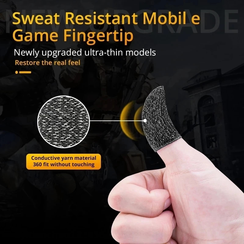 ゲーミングフィンガースリーブ通気性指先 PUBG ゲーム抗汗 - Gaming Accessories Mobile のレビューと価格