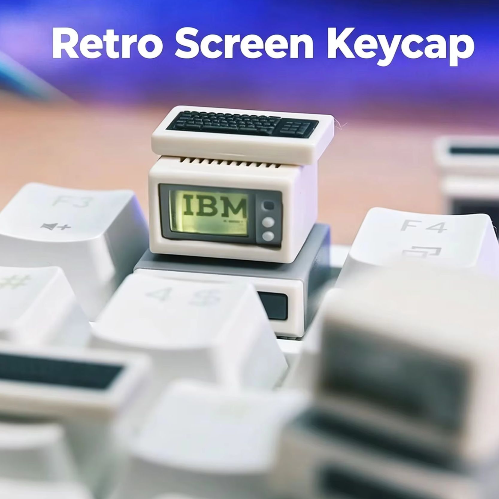 レトロコンピュータキーキャップバックライト付きカスタムコンピ - Gaming Accessories Retro のレビューと価格