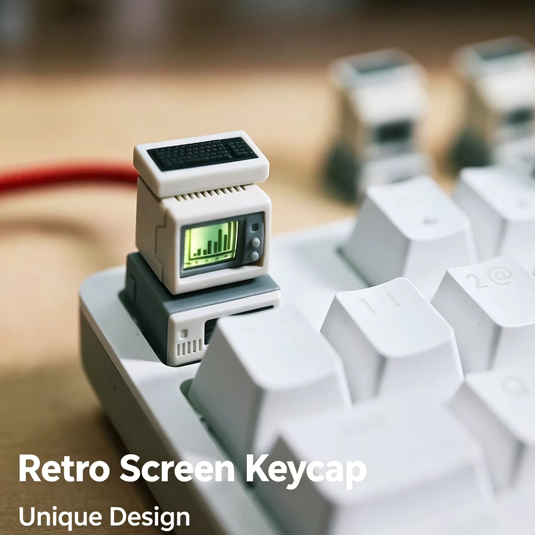 レトロコンピュータキーキャップバックライト付きカスタムコンピ - Gaming Accessories Retro のレビューと価格
