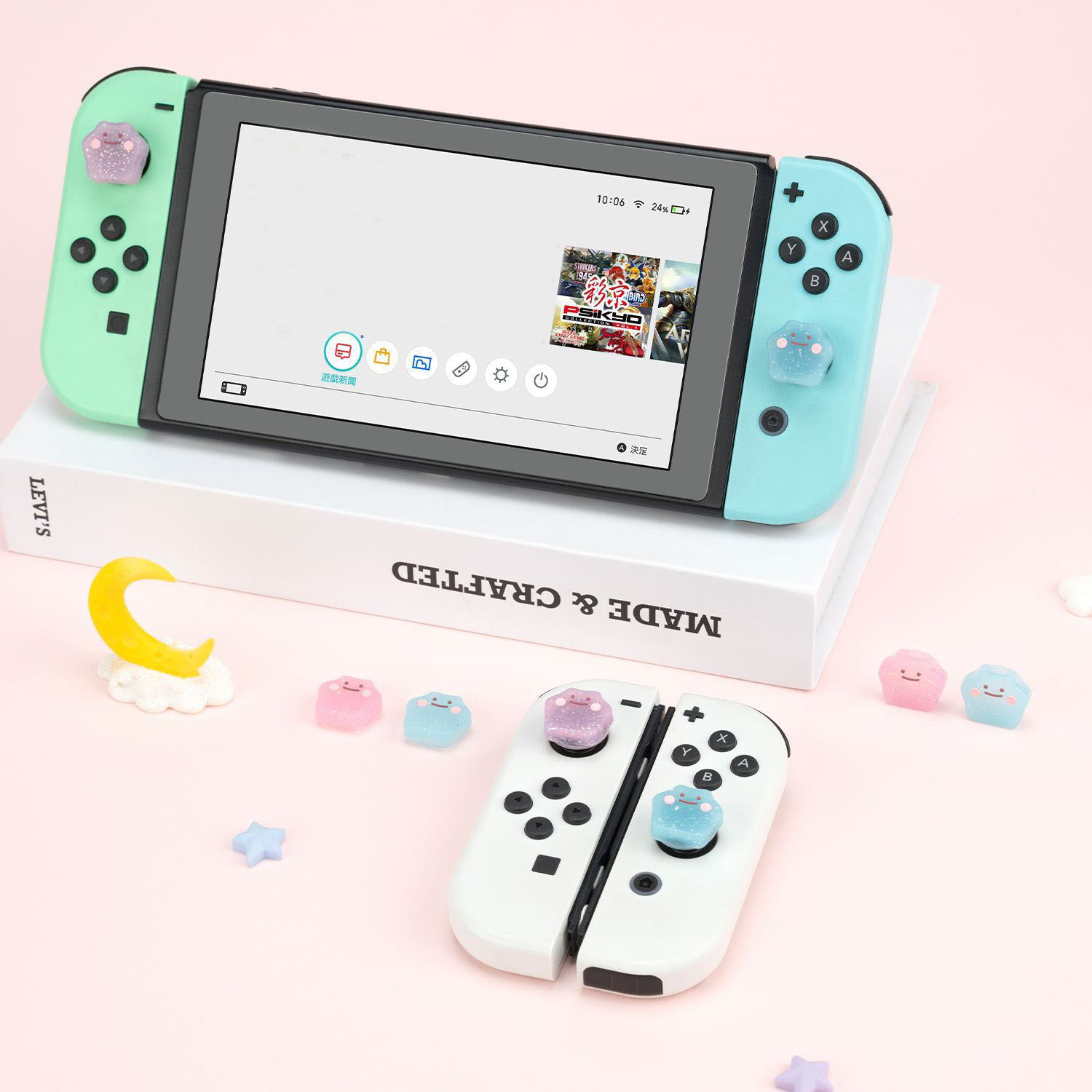 シリコンゴム製サムスティックグリップキャップ ジョイスティッ - Gaming Accessories Girly のレビューと価格