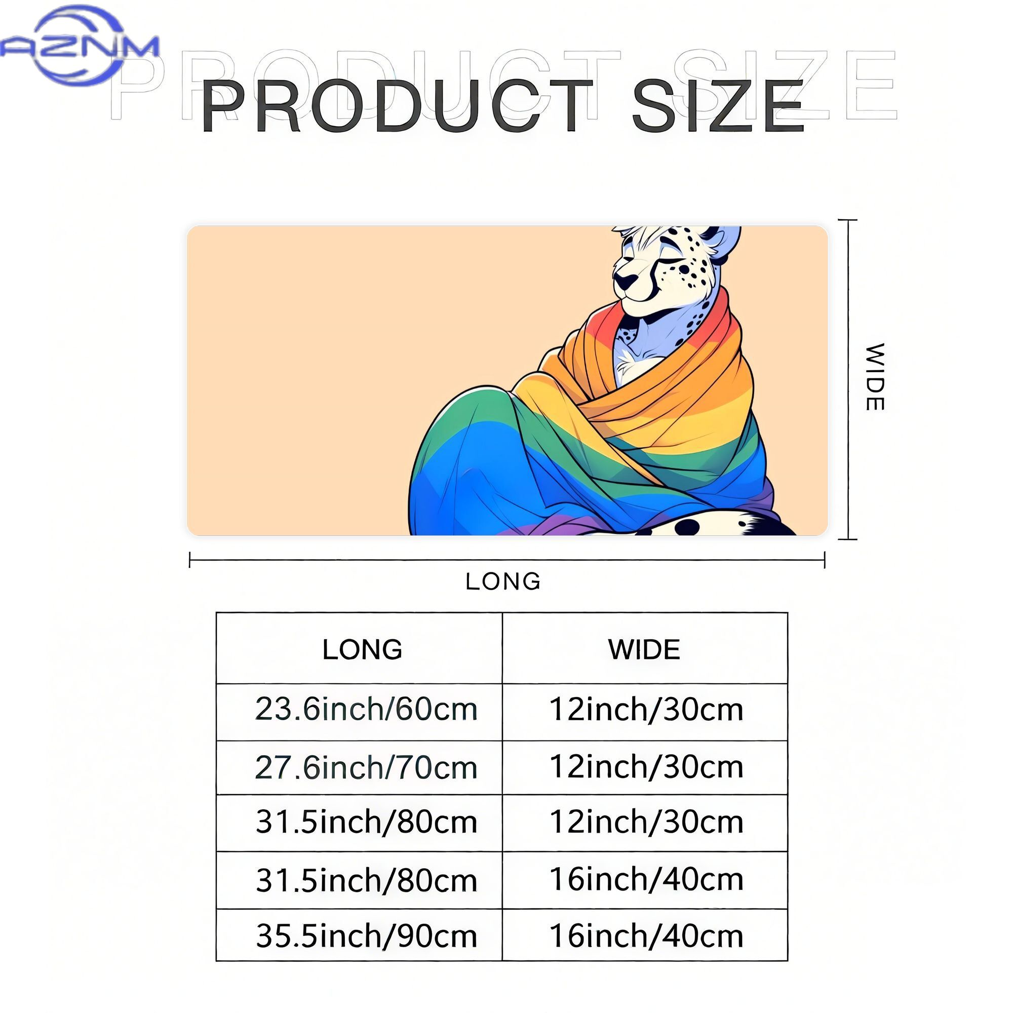 快適なファー素材のプライドチーターLGBTQレインボーデスク - Desk Corner Mat のレビューと価格