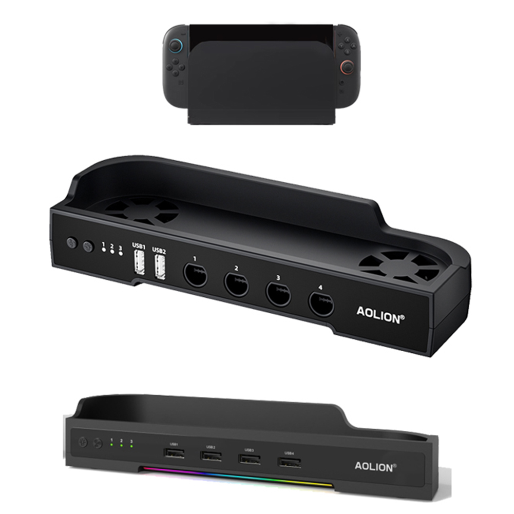 スイッチ 2 ゲームコンソール冷却ファン RGB ラジエータ - Gaming Accessories Wall Mount のレビューと価格