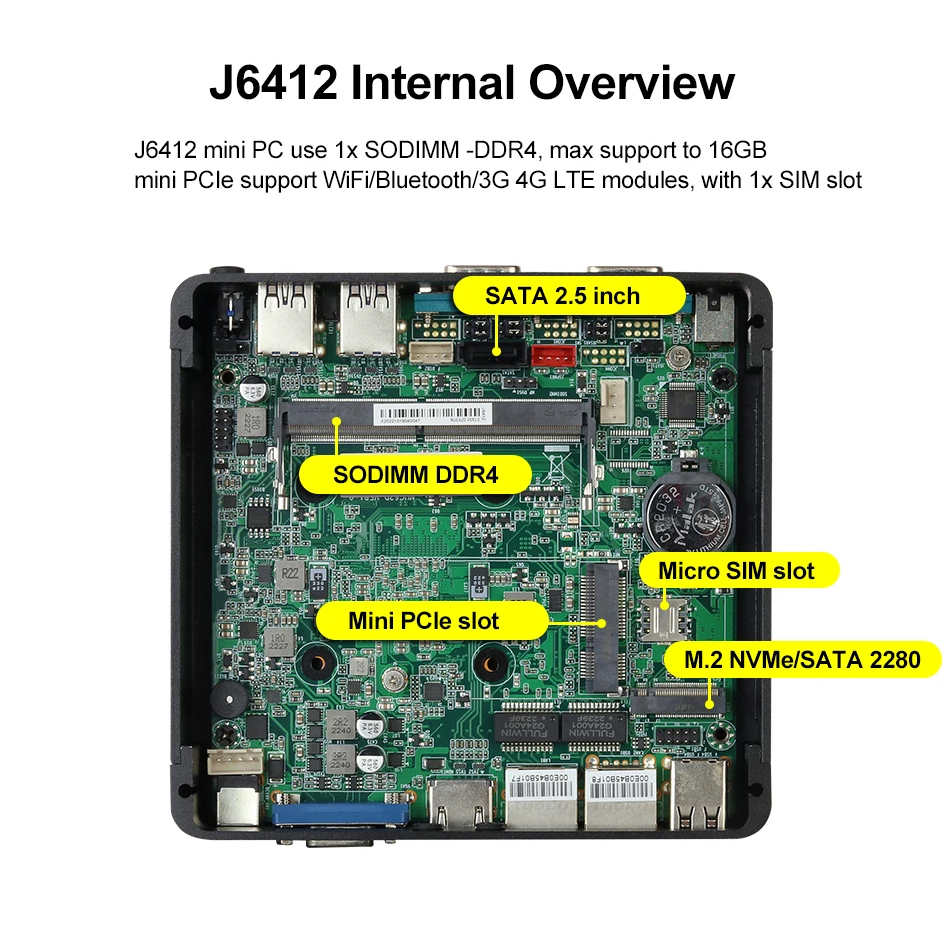 XCYミニPC Intel Celeron J6412クアッ - Intel Cpu Core I5 のレビューと価格