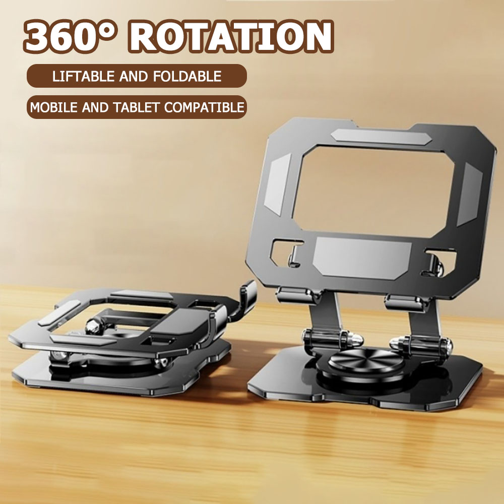 360度回転タブレット電話スタンド調節可能なデスクホルダー折 - Desk Corner Mat のレビューと価格