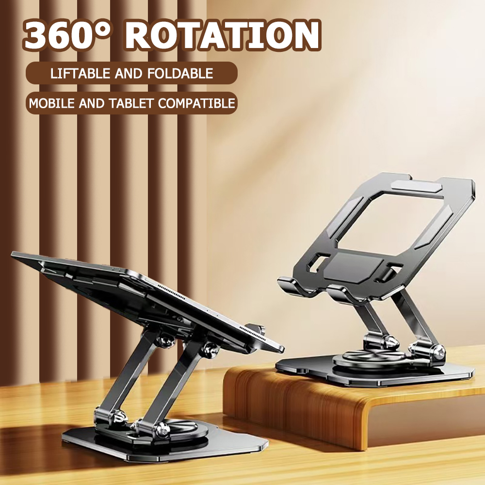 360度回転タブレット電話スタンド調節可能なデスクホルダー折 - Desk Corner Mat のレビューと価格