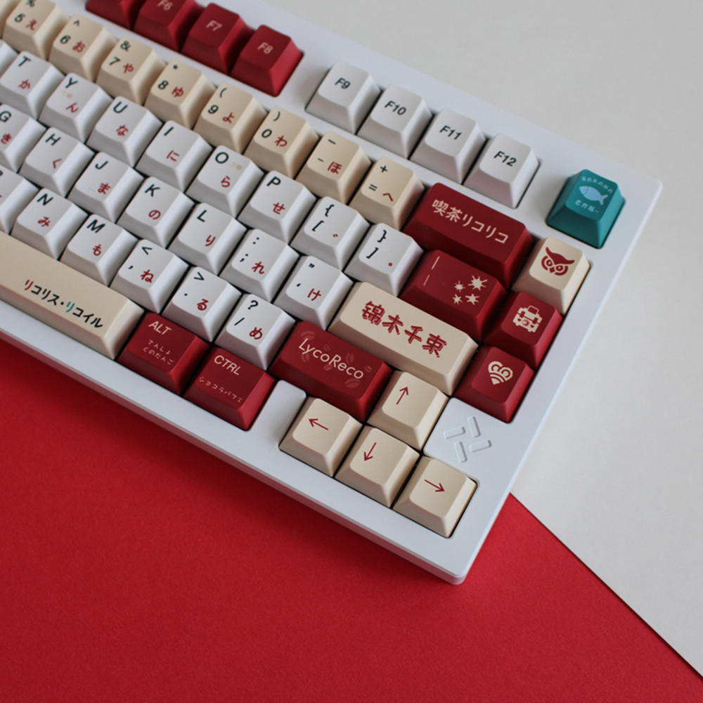 Lycoris Recoil アニメ PBT キーキャップ  - Gaming Accessories White のレビューと価格